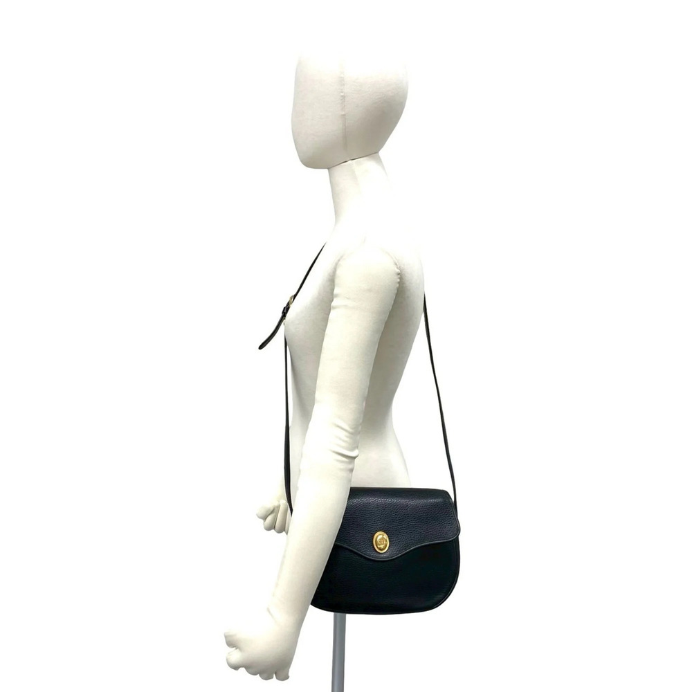 CHRISTIAN DIOR Vintage Black Leather Shoulder Bag - Picture 2 of 10